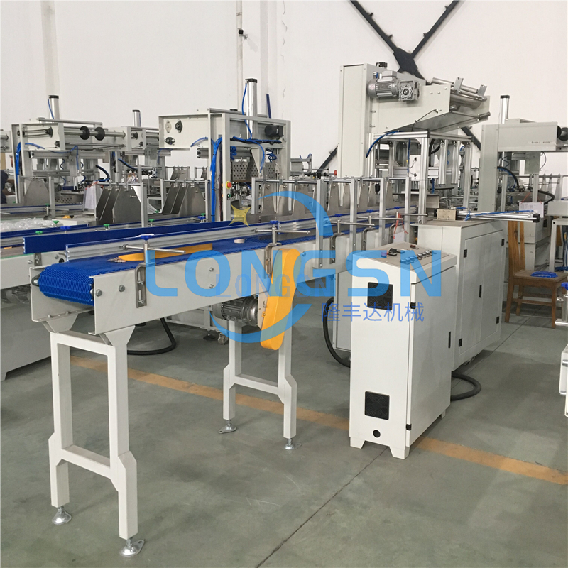 Pet Bottle Pvc Film Shrink Packing Wrapping Machine with Heat Tunnel