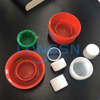 Automatic plastic cap slitting folding machine