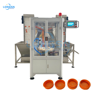 High speed automatic plastic closure assembly machine for 2 or 3 parts caps