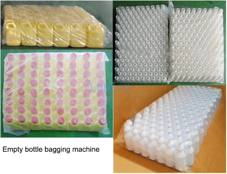 Automatic plastic empty pet bottle bagger machine hdpe jars packaging packer machine