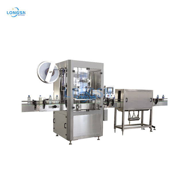 Automatic Wrap Shrink Label Sleeve Labeling Machine For round PET Bottle