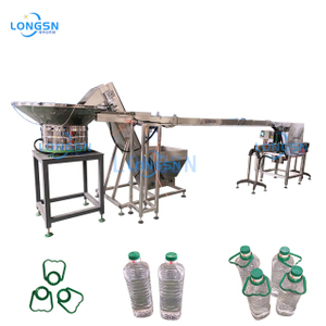 Automatic 2-10L bottle handle ring applicator/pressing machine