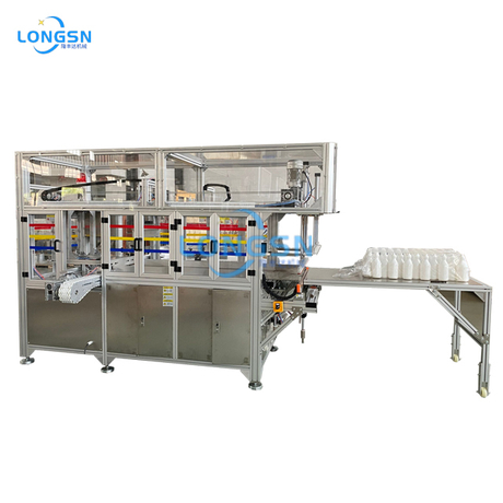 Automatic high speed plastic empty bottle bagger machine jars bagging packing machine