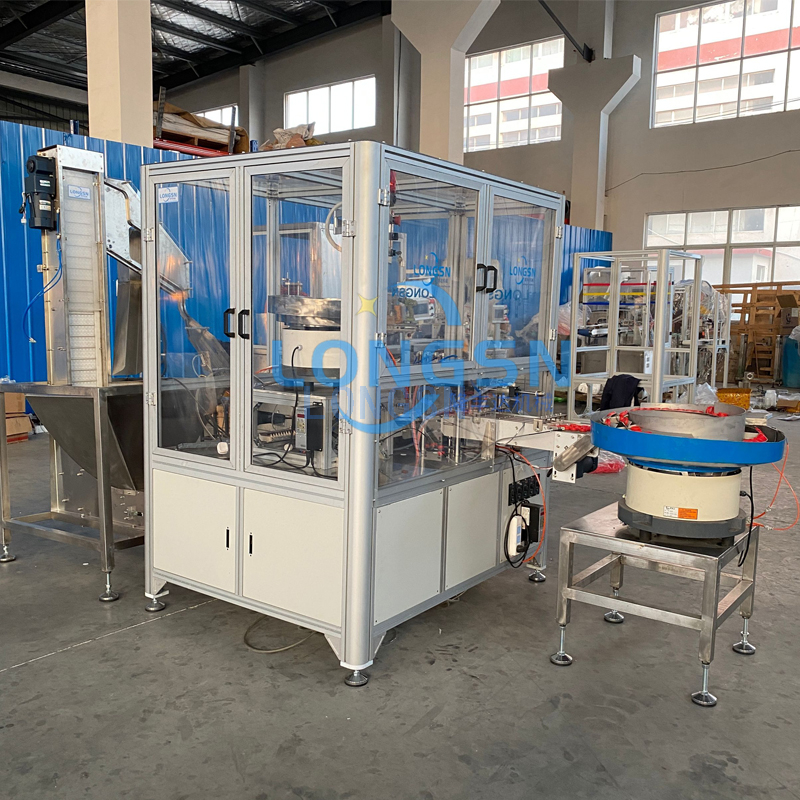 Shipping cap assembly machine to Egypt customer 