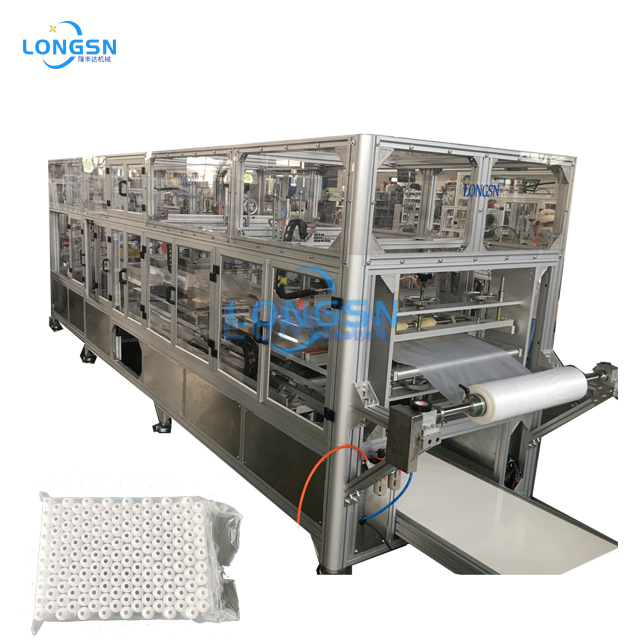 Full Automatic Empty Bottle Bagger packing machine with roll film