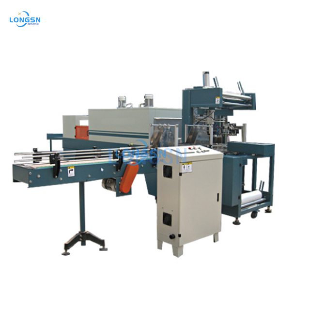 Pet Bottle Pvc Film Shrink Packing Wrapping Machine with Heat Tunnel