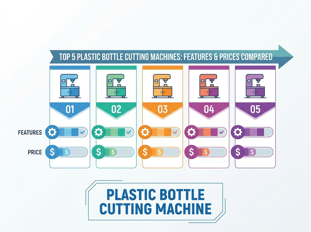 plastic bottle cutting machine in operation